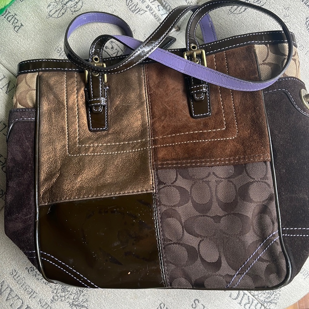 An authentic coach handbag